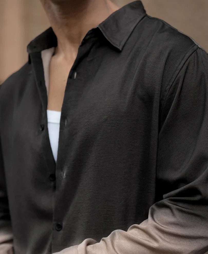 Pack of 2 Ombre Satin Shirts – Double Shade Premium Style