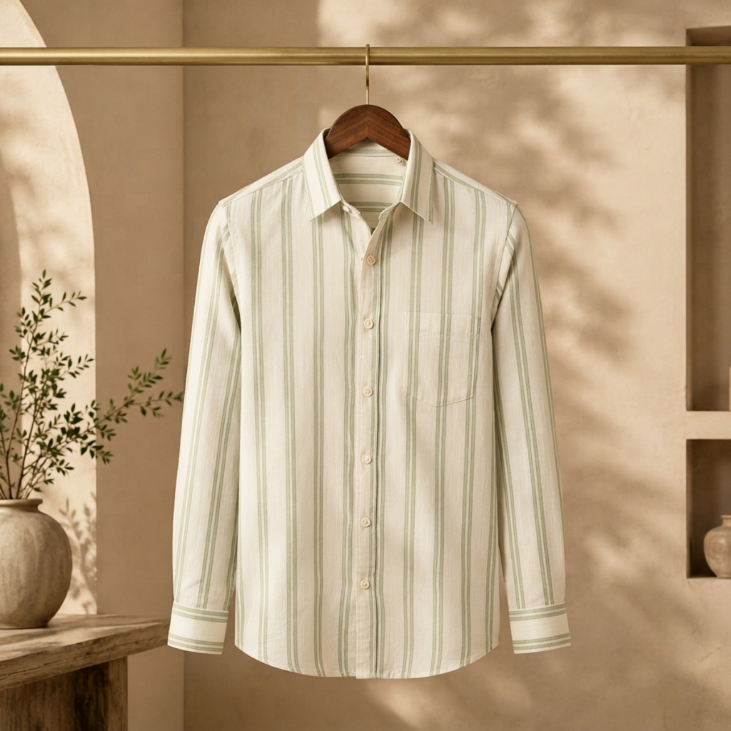 3 Pack Classic Fit Premium Striped Shirts for Men ( SS4 )