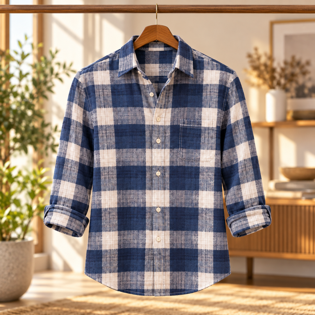 3 Pack Premium Checked Everyday Shirts for Men ( C1 )