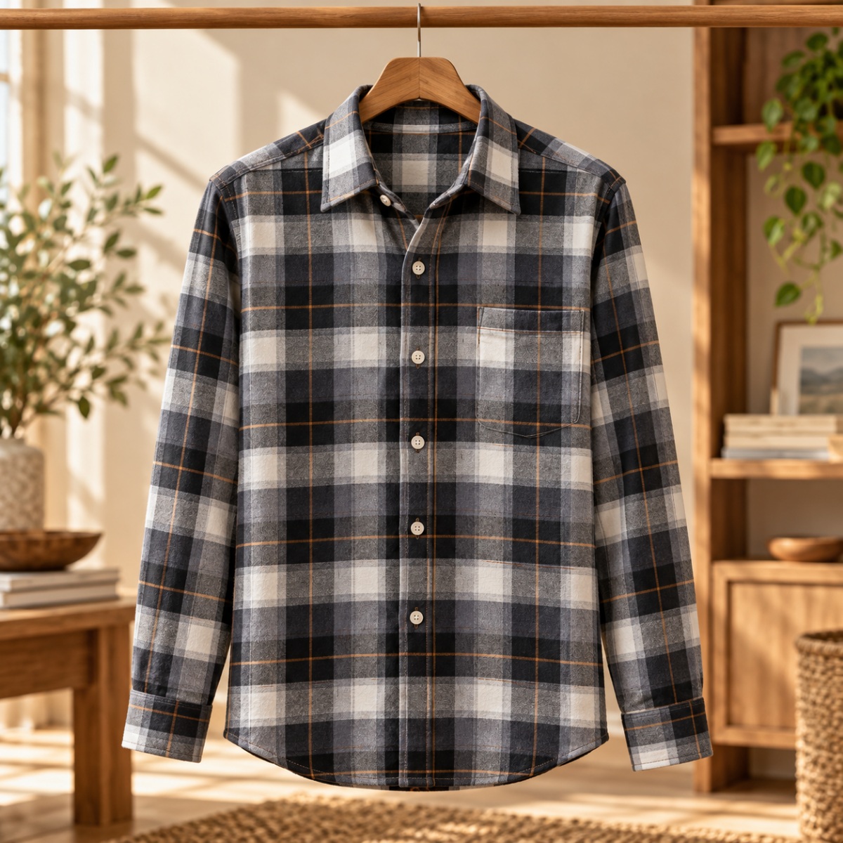 3 Pack Premium Checked Everyday Shirts for Men ( C9 )