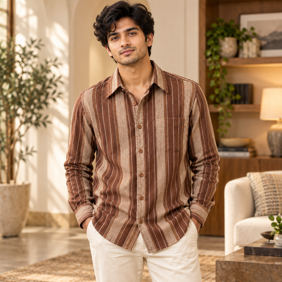 3 Pack Classic Fit Premium Striped Shirts for Men ( SS9 )