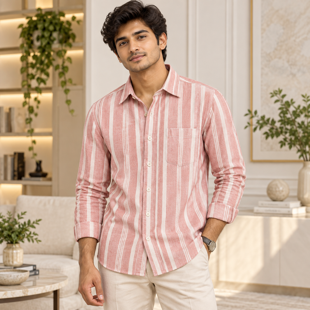 3 Pack Classic Fit Premium Striped Shirts for Men ( SS10 )