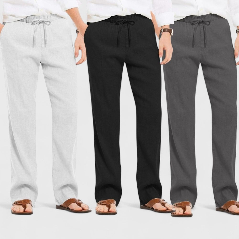 Premium Loose Fit Men Pant - Dark Gray-Black and Light Gray - Pack Of 3