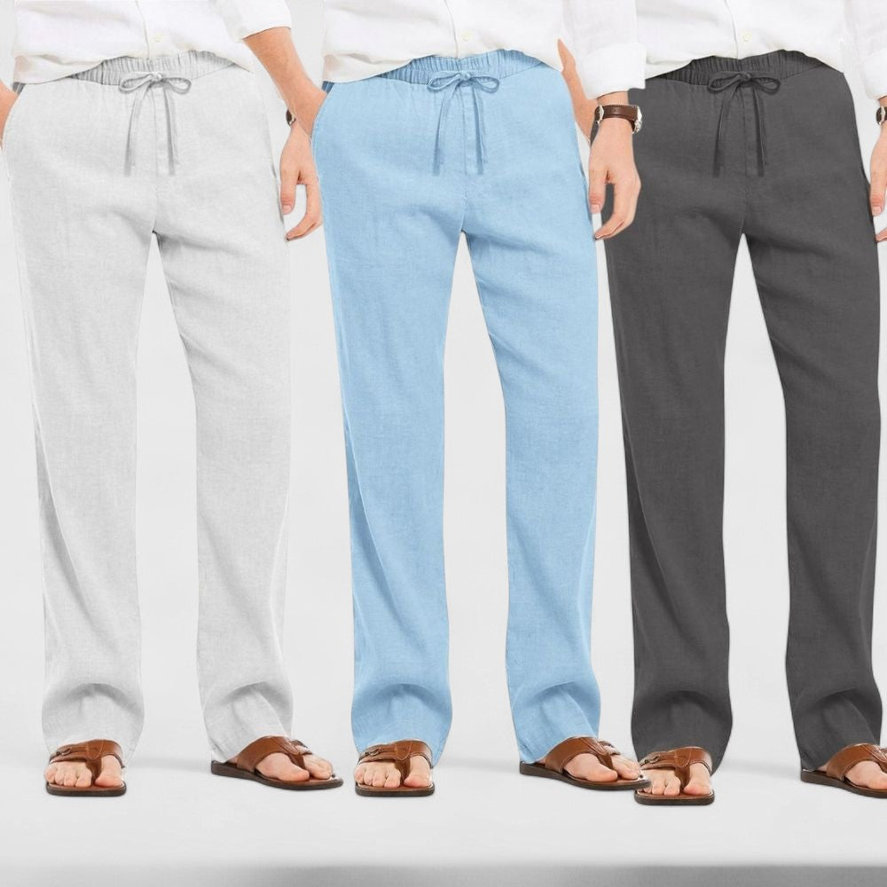 Premium Loose Fit Men Pant - Dark Gray-Blue and Light Gray - Pack Of 3