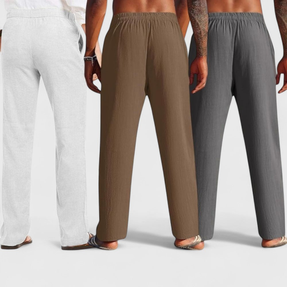 Premium Loose Fit Men Pant - Dark Gray-Brown and Light Gray - Pack Of 3