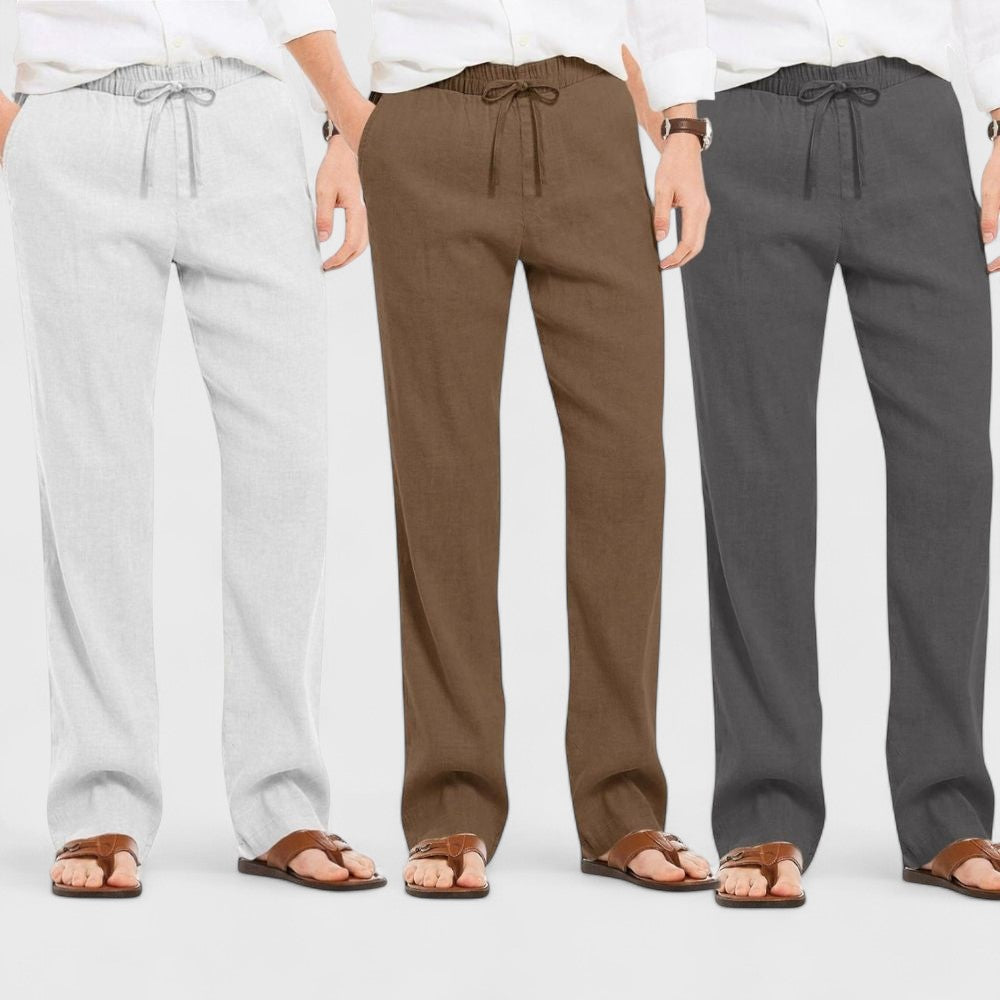 Premium Loose Fit Men Pant - Dark Gray-Brown and Light Gray - Pack Of 3