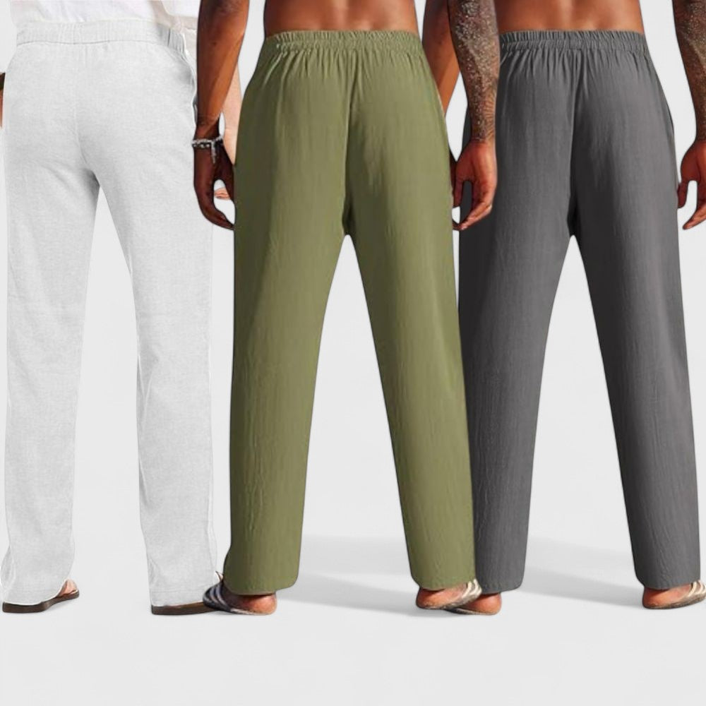 Premium Loose Fit Men Pant - Dark Gray-Olive Green and Light Gray - Pack Of 3