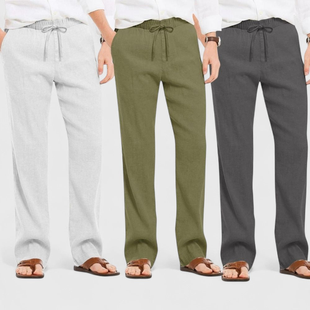 Premium Loose Fit Men Pant - Dark Gray-Olive Green and Light Gray - Pack Of 3
