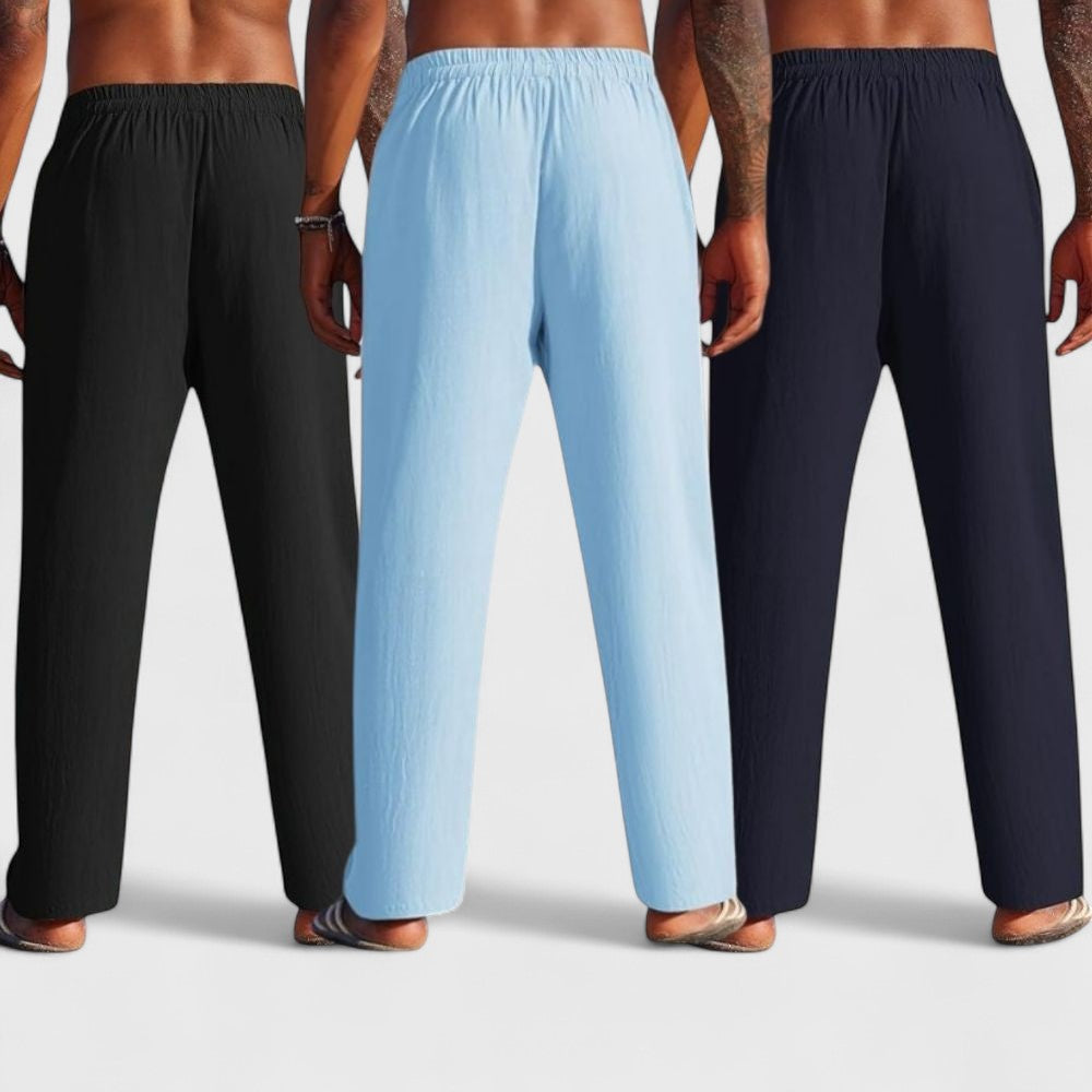 Premium Loose Fit Men Pant - Navy Blue-Blue and Black - Pack Of 3