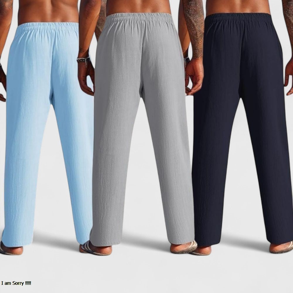 Premium Loose Fit Men Pant - Navy Blue-Gray and Blue - Pack Of 3